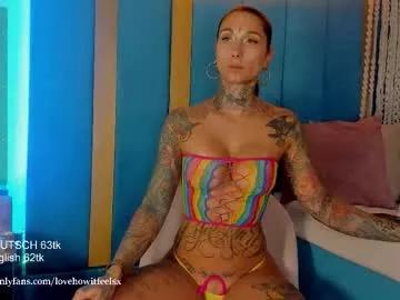 lovehowitfeelstv — hot dirty talk session #german long super squirt show at goal!!!fav vibes 111/222/333 #deepthroat #tattoo #squirt #femdom [4038 tokens remaining]